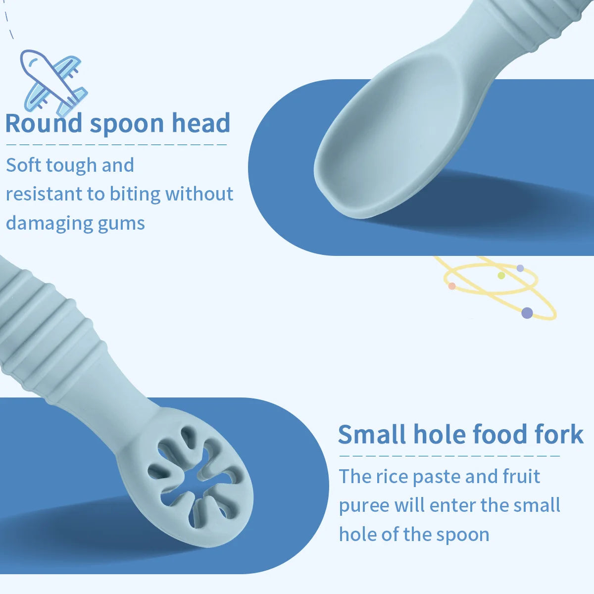 Baby Silicone Grinding Training Spoon