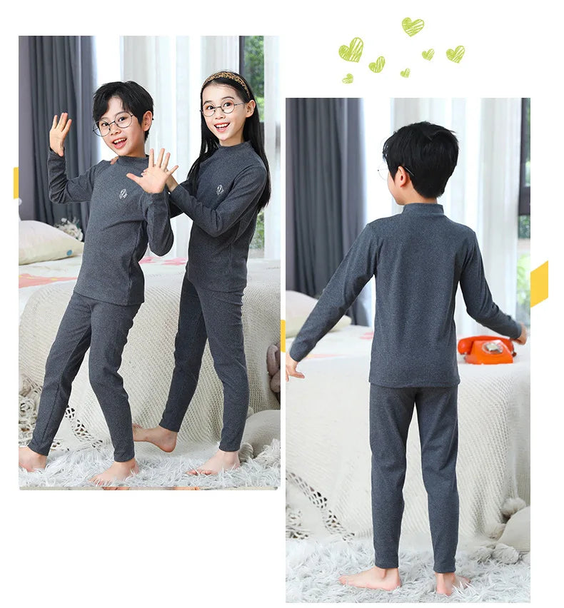 Kids Autumn Winter Thermal Underwear Suit