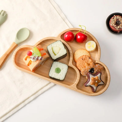 Baby Feeding Cloud Bamboo Dinner Plate