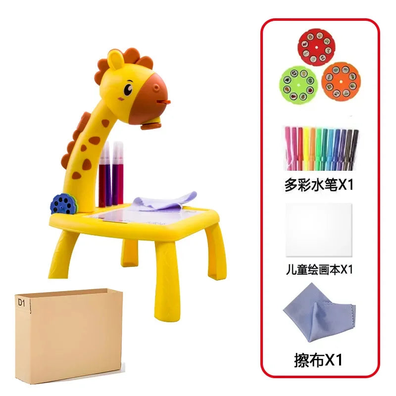 Children's LED Projector Drawing Table Toy