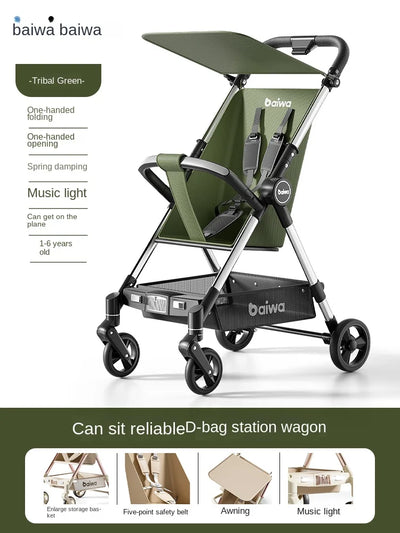 Baby One-handed Carry-on Travel Stroller