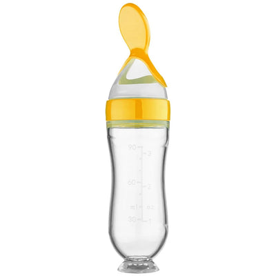 Baby-Fütterungslöffelflasche aus Silikon