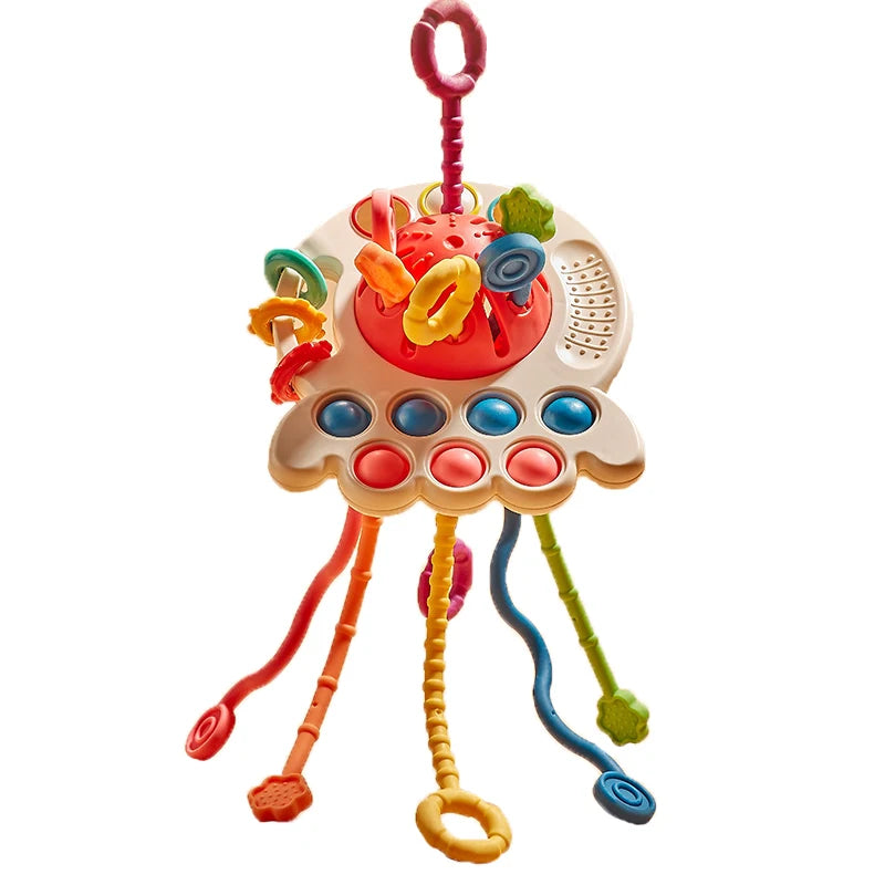 Kids Silikon Pull Montessori Sensory Toy