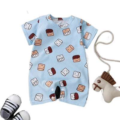 Baby Cartoon Pyjamas Småbarn Jumpsuit