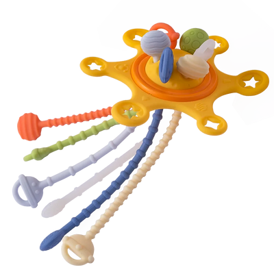 Sensorisches Montessori-Spielzeug mit Zugschnur für Babys