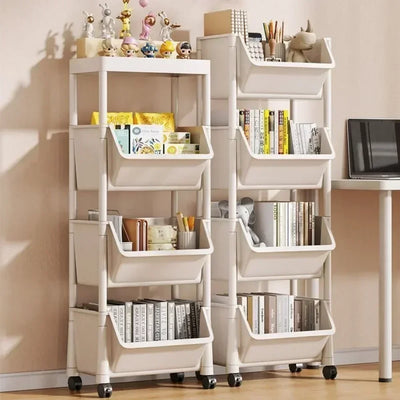 Baby Living Room Trolley Bookshelf