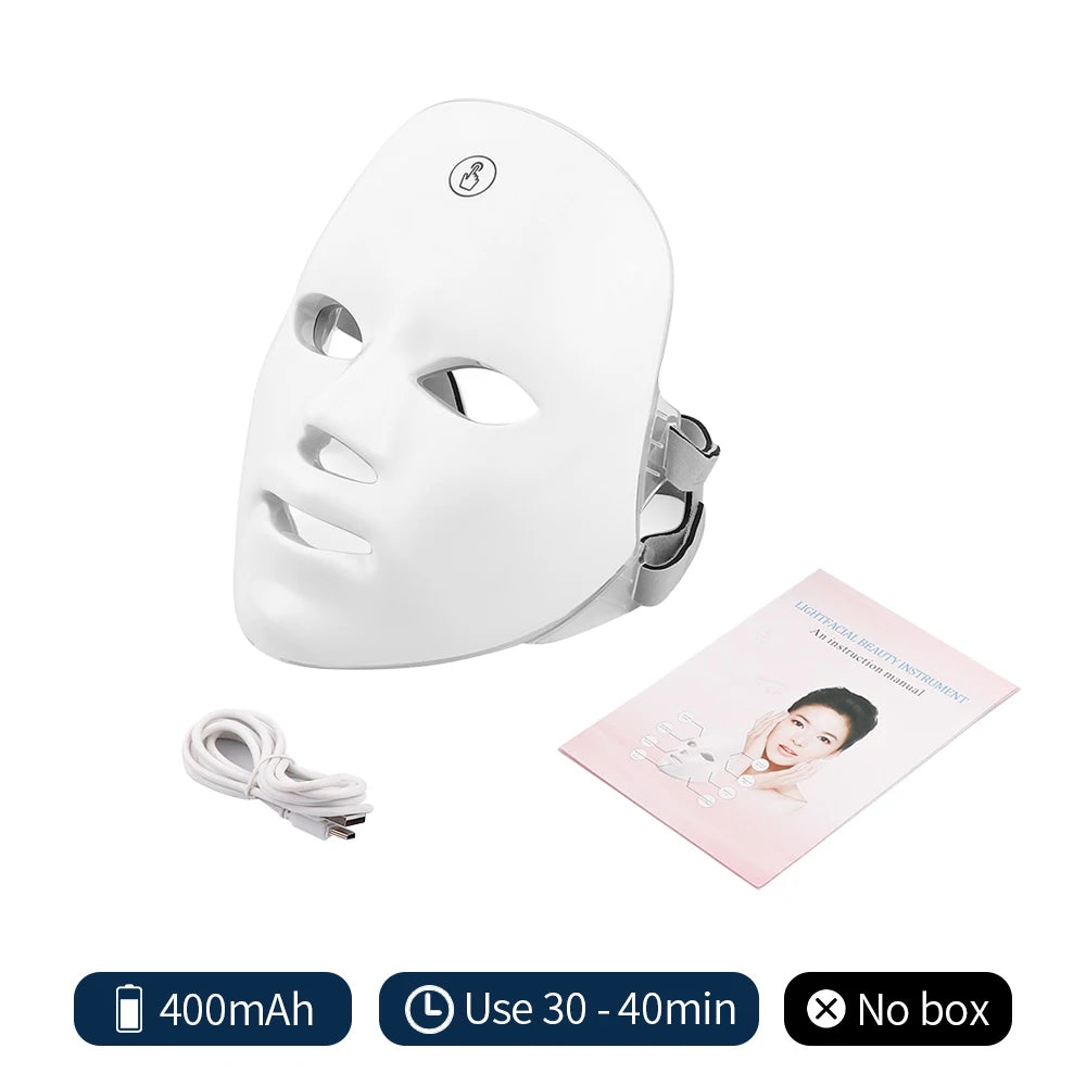 7-färgs LED Photon ansiktsmask