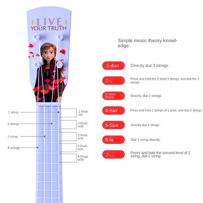 Kinder 2 Musikalisches Ukulele-Gitarrenspielzeug