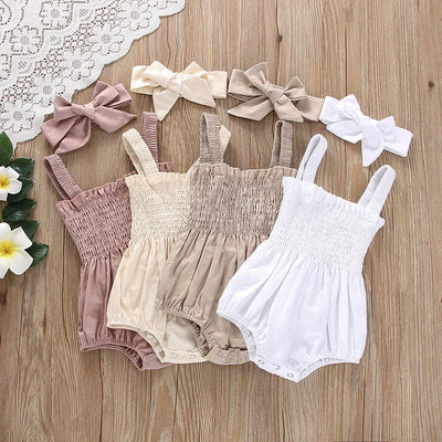 Baby's Summer Casual Sleeveless Jumpsuit