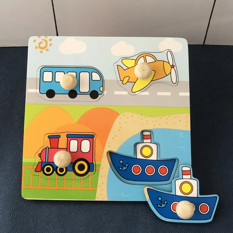 3D-Puzzle-Handkratzbrettspielzeug für Kinder