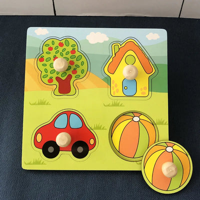 3D-Puzzle-Handkratzbrettspielzeug für Kinder