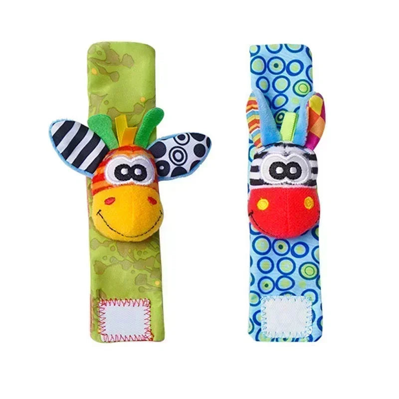 Baby Wrist Strap +Rattle Socks Bug Toy